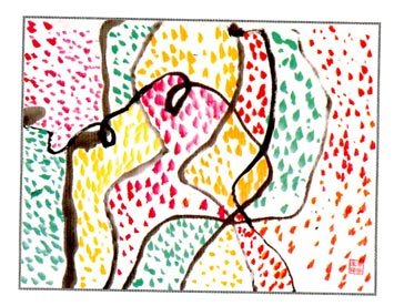 幼儿园中班中国画教案设计:逛超市